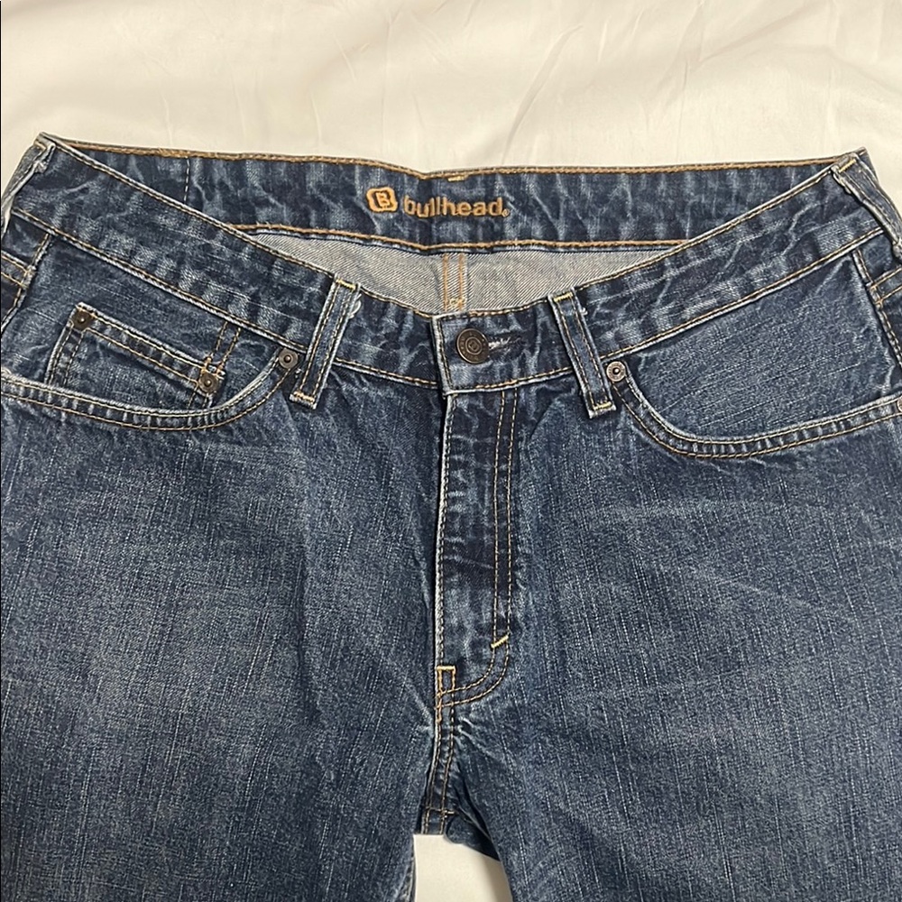 Bullhead Men’s Medium Wash Denim Jeans - 32x32 - Low Rise Slim